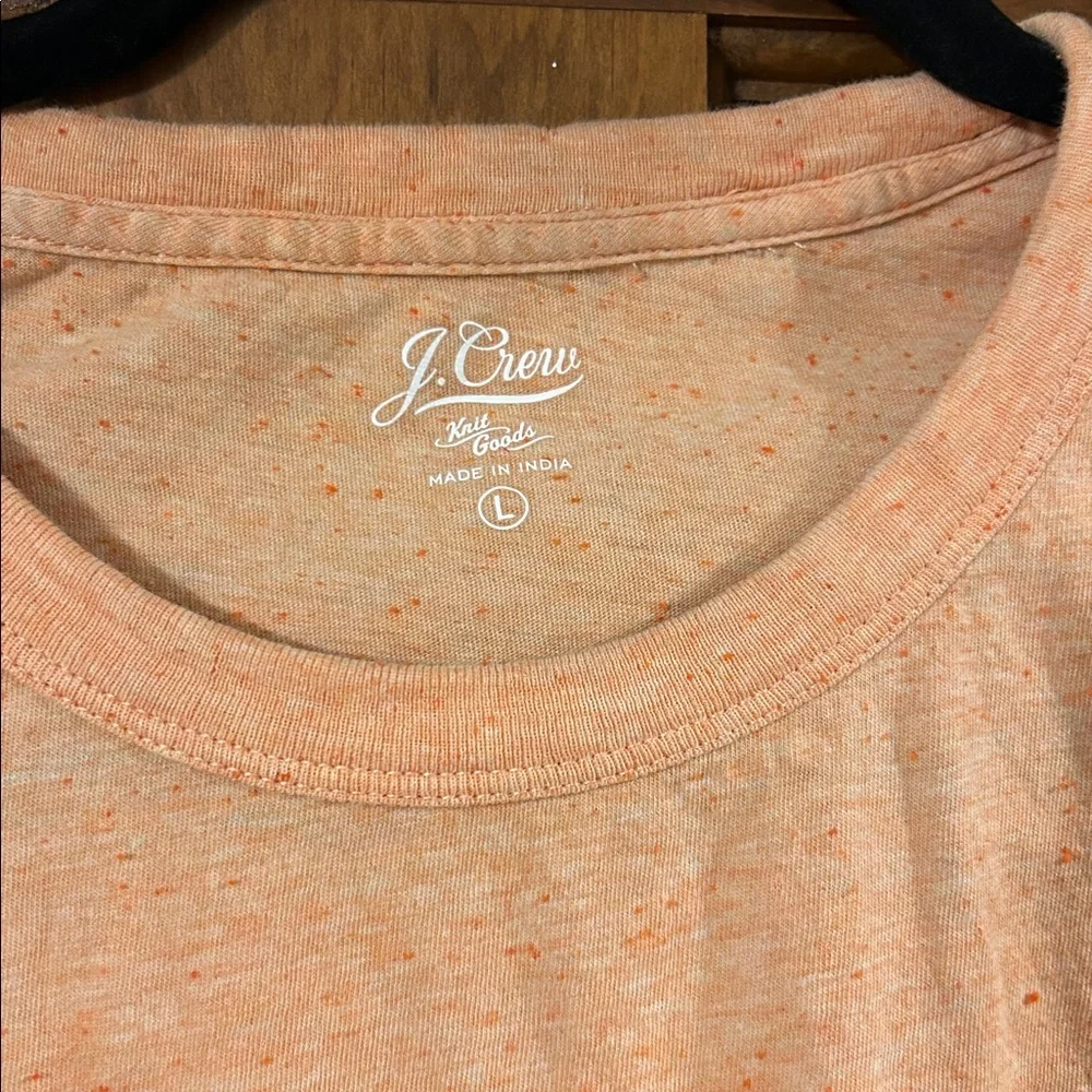 J. Crew Men’s Orange Short Sleeve Tee, Large